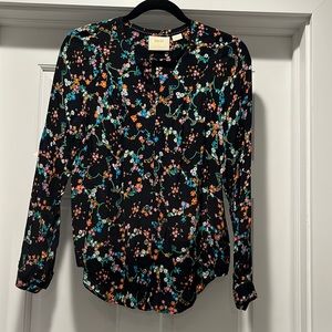Maeve/Anthropologie floral button up blouse